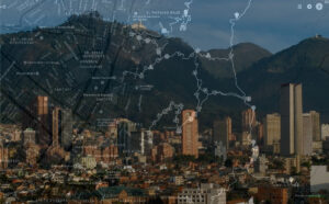 Mapa de caminatas ecológicas en los Cerros de Bogotá