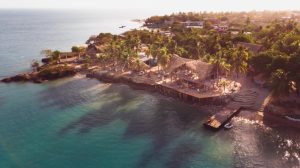 cómo llegar a isla fuerte: foto aérea de una parte de Isla Fuerte