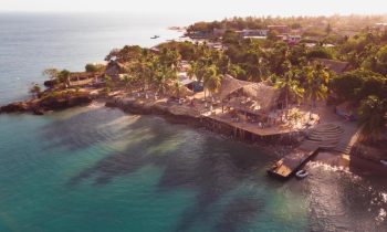 cómo llegar a isla fuerte: foto aérea de una parte de Isla Fuerte